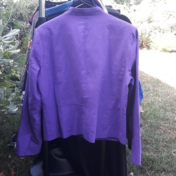 Chadwicks Button-down Blazer Purple size 12 - Picture 4 of 4